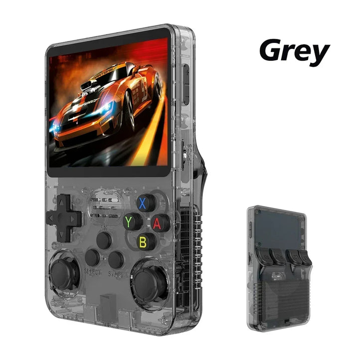 Console de jeu rétro BOYHOM R36S avec système Linux - Écran IPS portable de 3,5 pouces, jeux 64 Go/128 Go, cadeau parfait pour les enfants