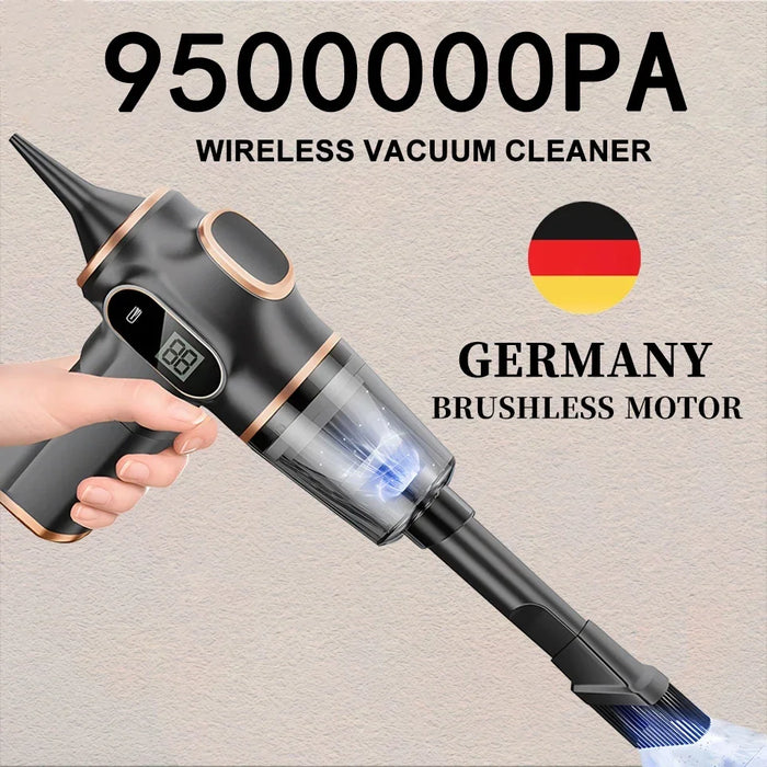 New Original 9500000Pa 5 in 1 Cordless Car Vacuum Cleaner, Portable Robot Vacuum Cleaner Handheld for Home and Car Applications