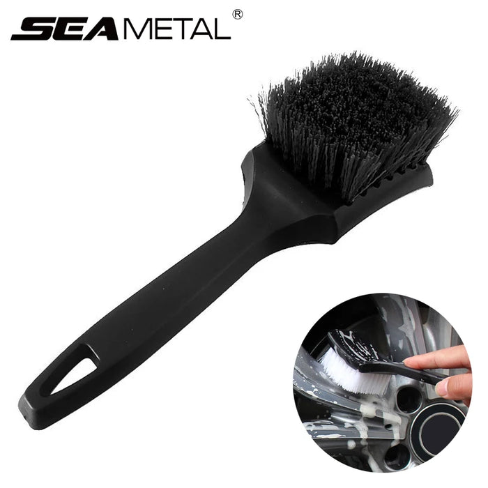 SEAMETAL Brosse universelle pour le nettoyage des roues de voiture - Durable et efficace avec manche de 21 cm