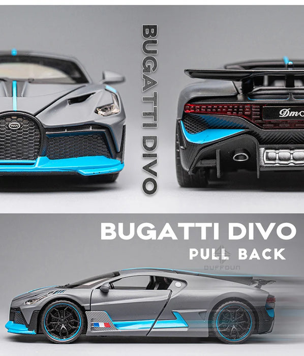 Modèle de jouet Bugatti Divo - Voiture de haute qualité avec lumière et son