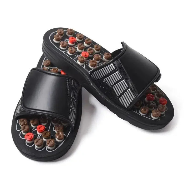 Acupuncture Massage Pantoufles Thérapie Masseur Chaussures Pour Pieds Unisexe Maison Tongs Soins de Santé Médical Rotation Pied Masseur Chaussures