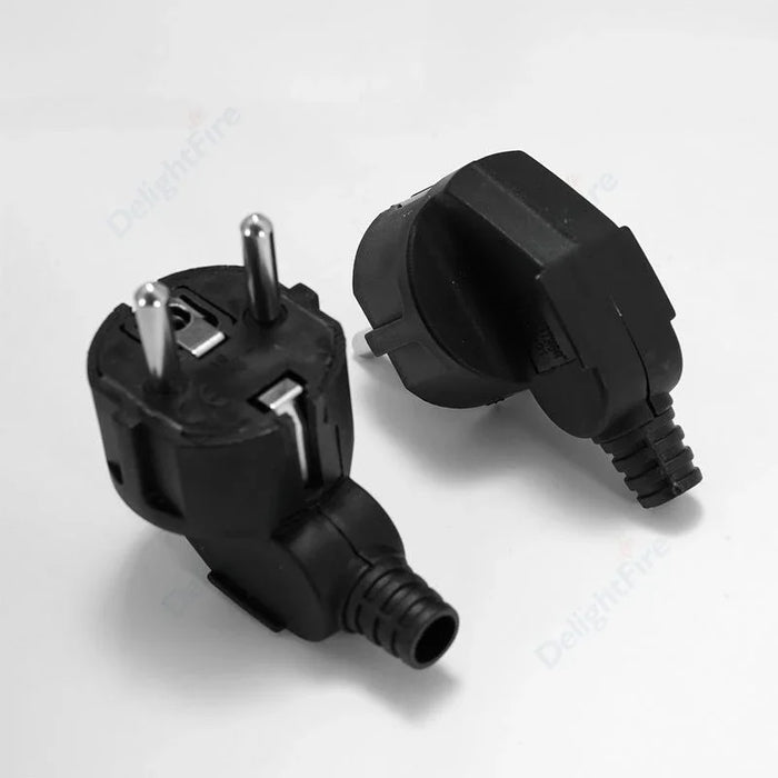 Adaptateur Schuko reconstructible avec prise EU, connexion par câble d'alimentation secteur et convertisseur européen