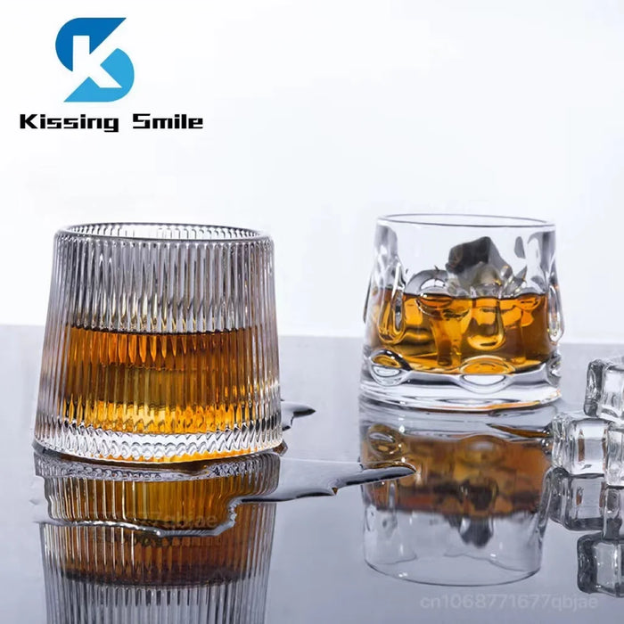 Verres à whisky créatifs et durables avec design tourbillonnant pour cocktails, vin, brandy et plus encore – Parfaits pour les fêtes et la détente.