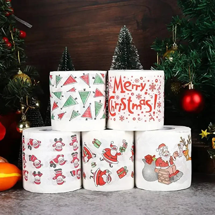 Décorations de Noël en papier toilette avec de charmants motifs pour la maison