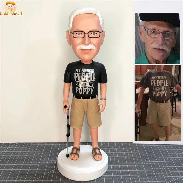 Custom Grandpa Bobbleheads - Unique Christmas and Birthday Gifts for Dad