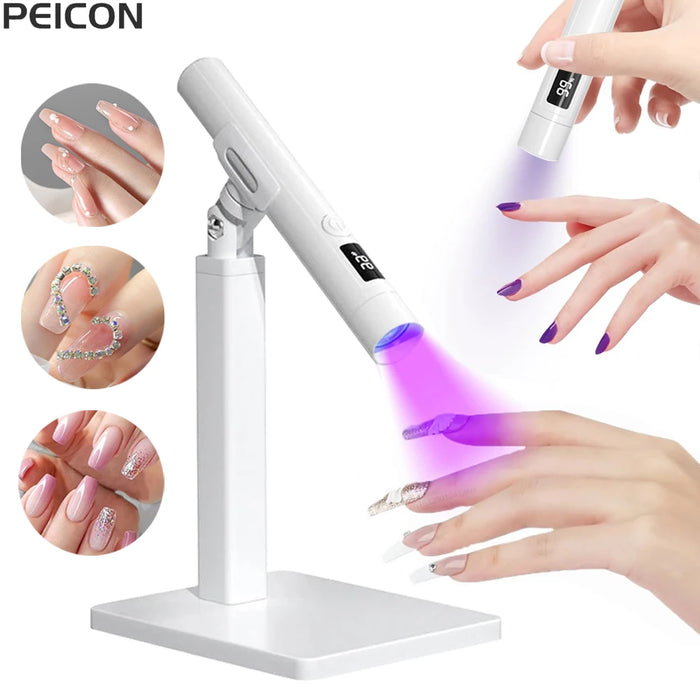 Mini secador de uñas UV - Lámpara LED UV profesional portátil para manicura