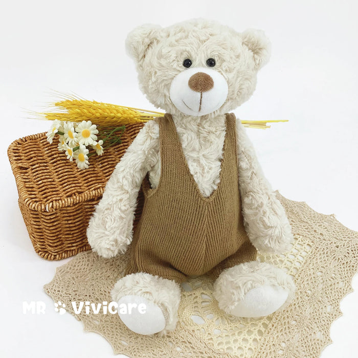 Nueva Llegada 34 CM Lindo Oso de Peluche de Peluche de Juguete de Peluche Animal Suave Con Ropa Muñecas Kawaii Para Niños Bebé Niños Regalo del Día de San Valentín