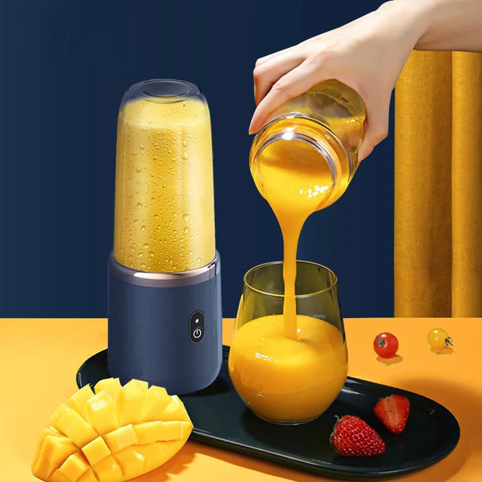 Portable 400ml Mini Electric Fruit Juicer USB Charging Citrus and Orange Smoothie Blender Machine Kitchen Appliances