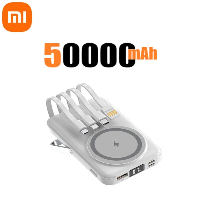 Xiaomi 22,5 W 200000 mAh cargador inalámbrico magnético Power Bank con soporte para teléfono para iPhone, Samsung y Huawei carga rápida