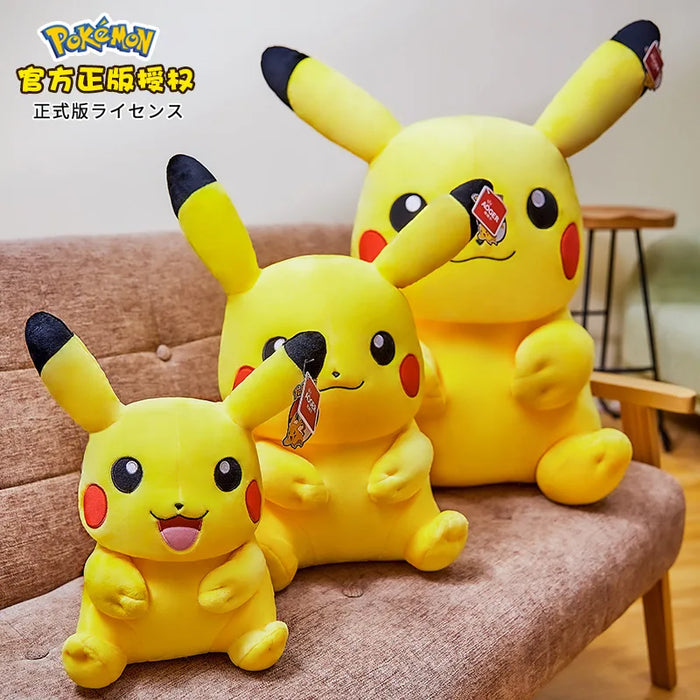 Kawaii Pikachu Plüschtier – süße Katzenpuppe und Kissen als Geschenk für Kinder und Freunde – Geburtstags-Heimdekoration