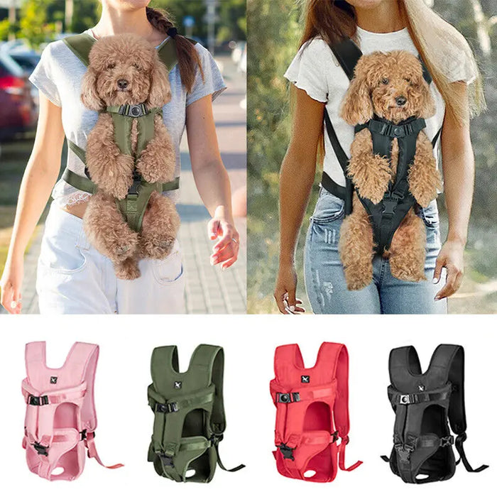 Sac à dos portable pour chien de voyage – Sac réglable et ventilé pour petits chiens