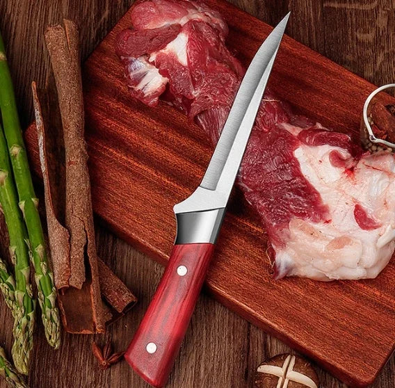 Cuchillo para trinchar carne de 6 pulgadas - Cuchillo duradero de acero inoxidable para carne y frutas