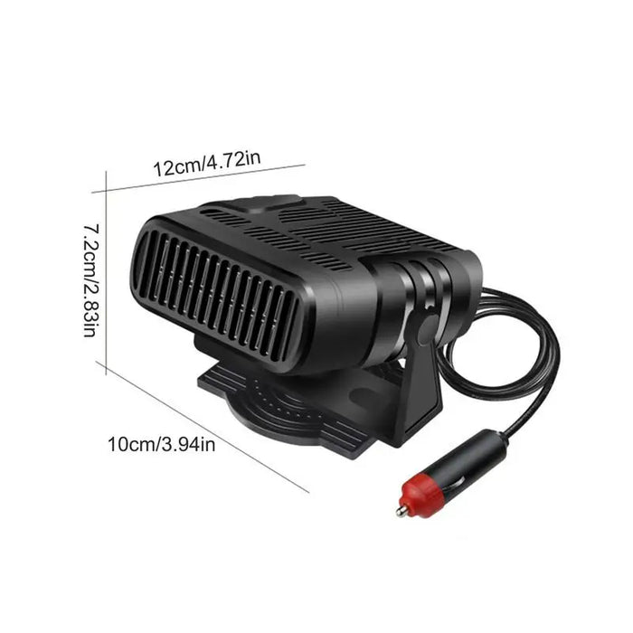 Ventilador calefactor para coche 2 en 1, refrigeración y calefacción, 120W/200W, 12V/24V, calentador portátil para parabrisas de coche para descongelar y desvaporar