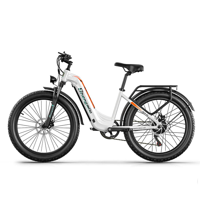 Bicicleta eléctrica de montaña Shengmilo MX06 de 26 pulgadas con motor de 1000W Fatbike 48V 17,5Ah para bicicleta urbana para adultos