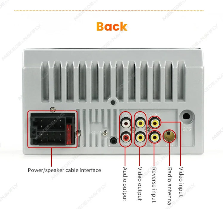 Autoradio 7 pouces 2 DIN avec écran tactile et CarPlay - Lecteur MP5 avec prise en charge Bluetooth, USB, FM, SD et caméra de recul HD