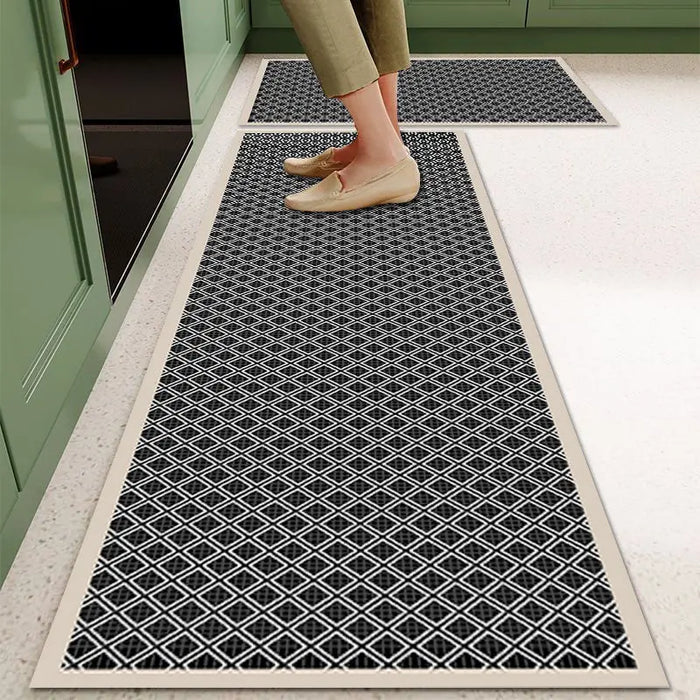 Anti-Slip Absorbent Kitchen Runner - Washable Soft Long Floor Mat for Home Décor and Bathroom Use