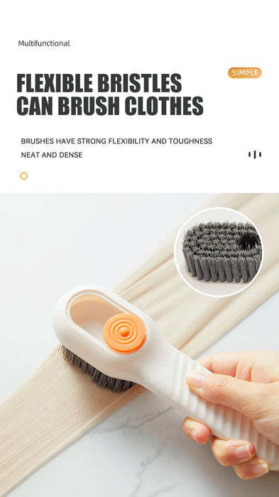 Brosse de nettoyage de chaussures multifonctionnelle avec récipient à savon, brosse douce pour chaussures