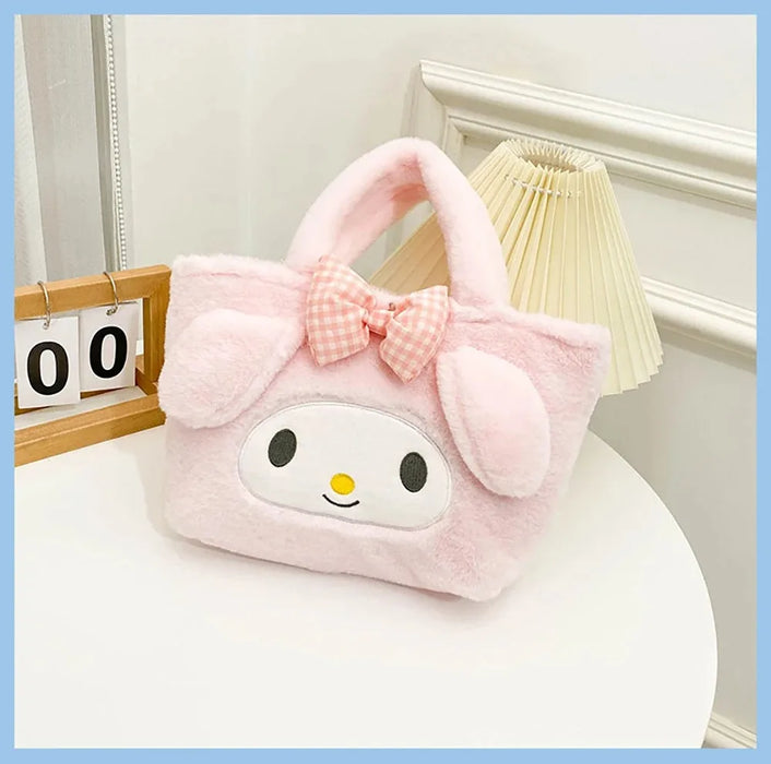 Linda mochila estilo lolita de felpa Sanrio Kuromi - My Melody Dust Bag para regalos de Navidad