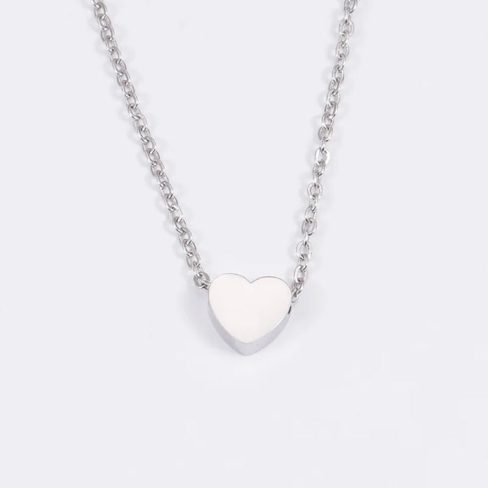 Nariz de clavícula minimalista con corazón para mujer - Joyería delicada LOVE para verano y playa