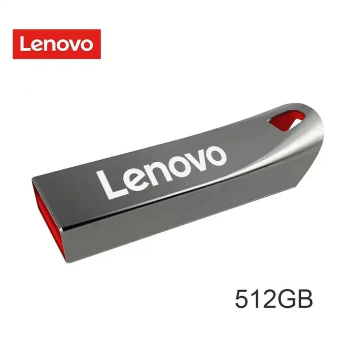 Lenovo-unidad Flash de Metal USB 3,0, 2TB, Pendrive de alta velocidad, 1TB, 512GB, 256GB, unidad Usb portátil, resistente al agua