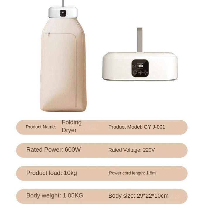 Fernbedienung, multifunktionaler Wäschetrockner mit Wärme, elektrischer Heimtrockner, tragbarer Wäschetrockner mit Timer