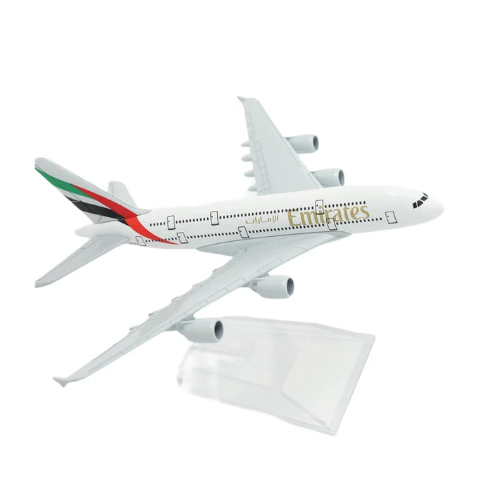 Metallflugzeugmodell Emirates Airlines A380 B777 im Maßstab 1:400, Druckguss-Sammelspielzeug für Jungen