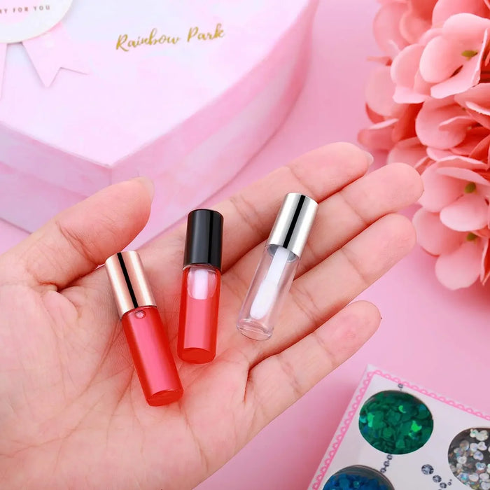 100er-Pack Mini-Lipgloss-Behälter mit Applikator – wiederverwendbar für DIY-Kosmetik (1,2 ml)