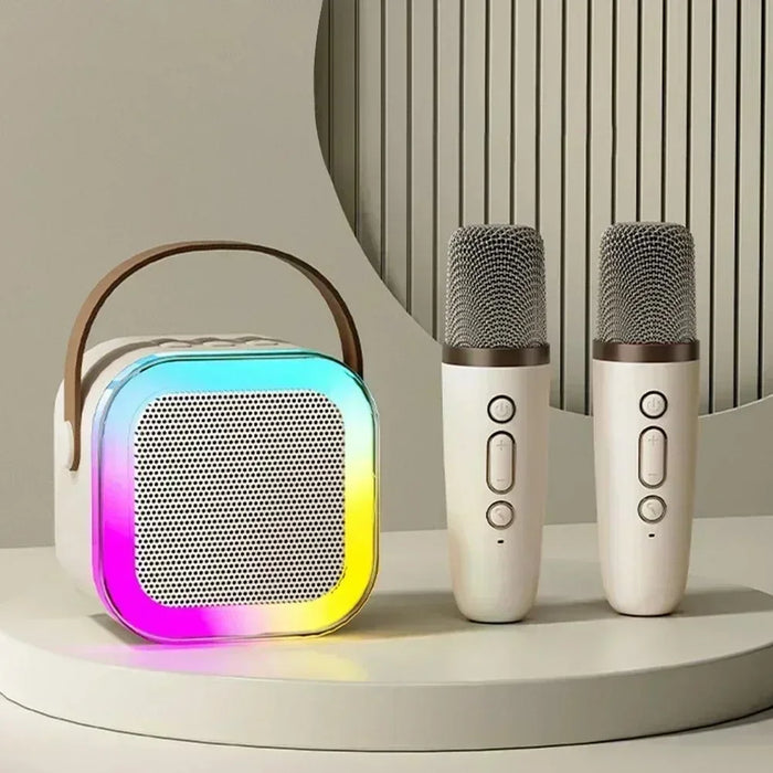 Nouveau haut-parleur Bluetooth Portable K12 pour la maison-Mini appareil sonore sans fil karaoké mignon avec Microphone pour le chant en famille