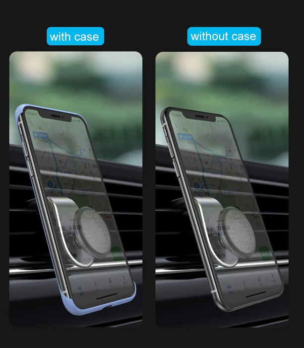 Magnetic Car Phone Holder for Air Vent - Universal Mobile Holder for iPhone, Samsung, Xiaomi