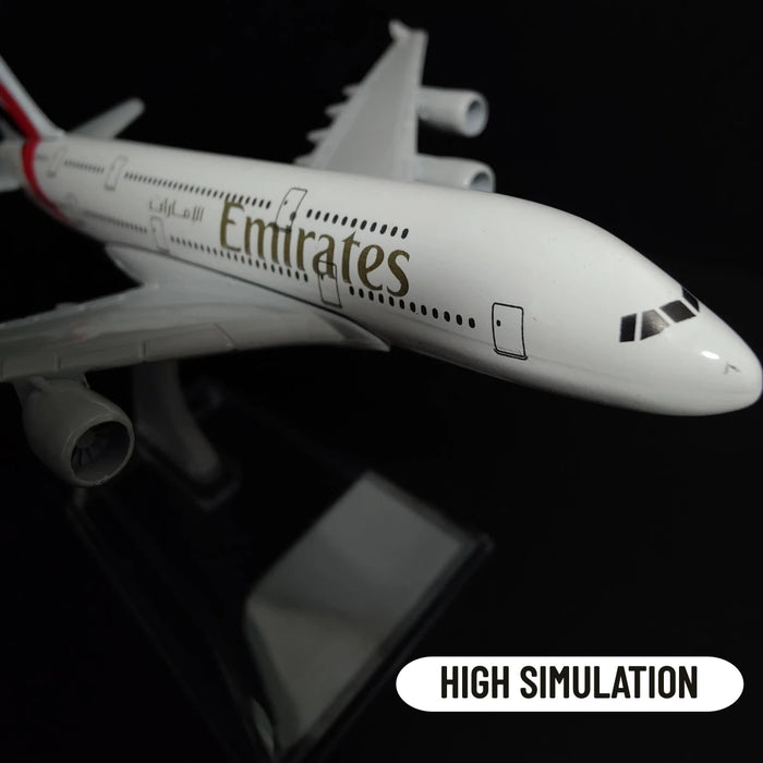 Metallflugzeugmodell Emirates Airlines A380 B777 im Maßstab 1:400, Druckguss-Sammelspielzeug für Jungen