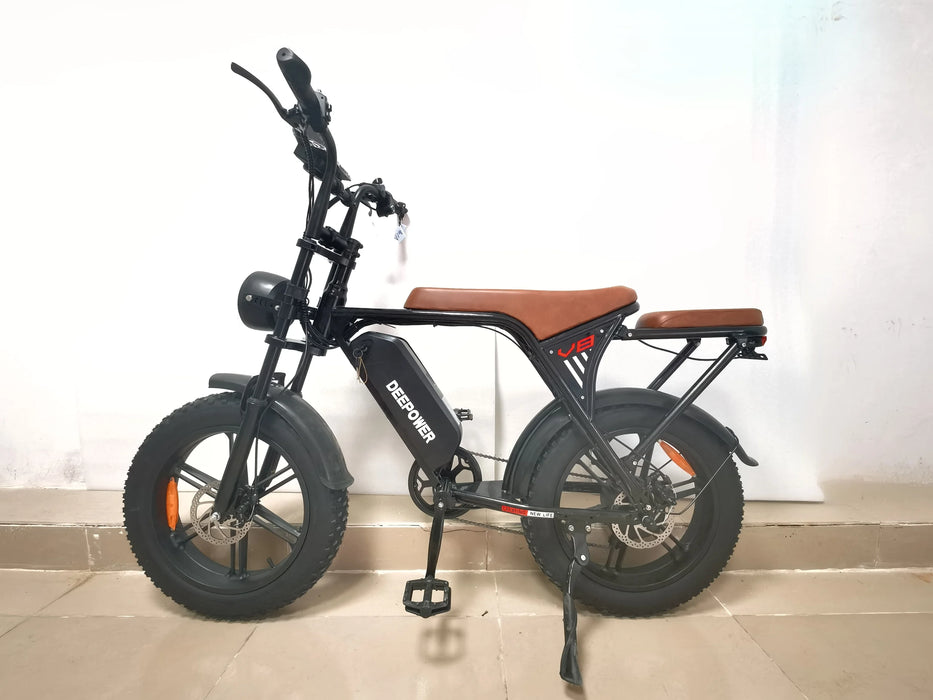 DEEPOWER V8 Elektrofahrrad für Erwachsene mit 1000-W-Motor – 48 V, 25 Ah, 20-Zoll-Reifen, elektrisches Offroad-Mountainbike