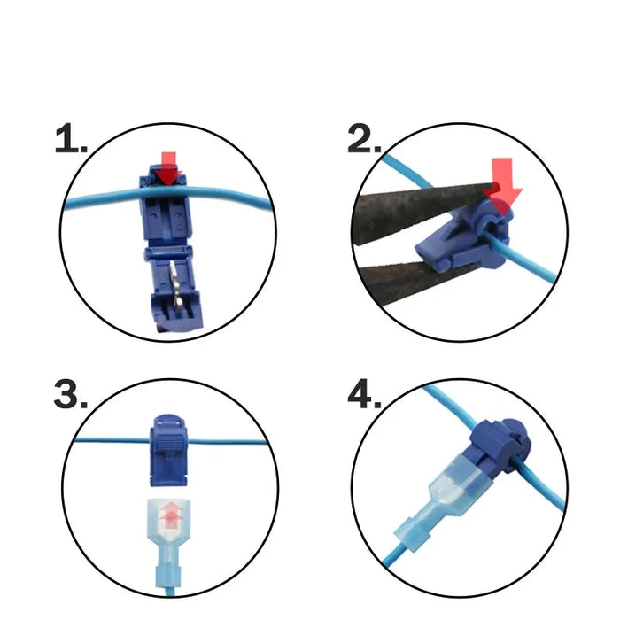 Serre-câbles étanches en T – Connecteur rapide pour une installation électrique facile, 10/20/40 pièces