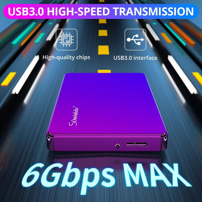 SomnAmbulist Disco duro externo portátil 250GB 320GB 500GB 1TB Almacenamiento USB3.0 para PC, portátiles, TV, PS4 y Xbox