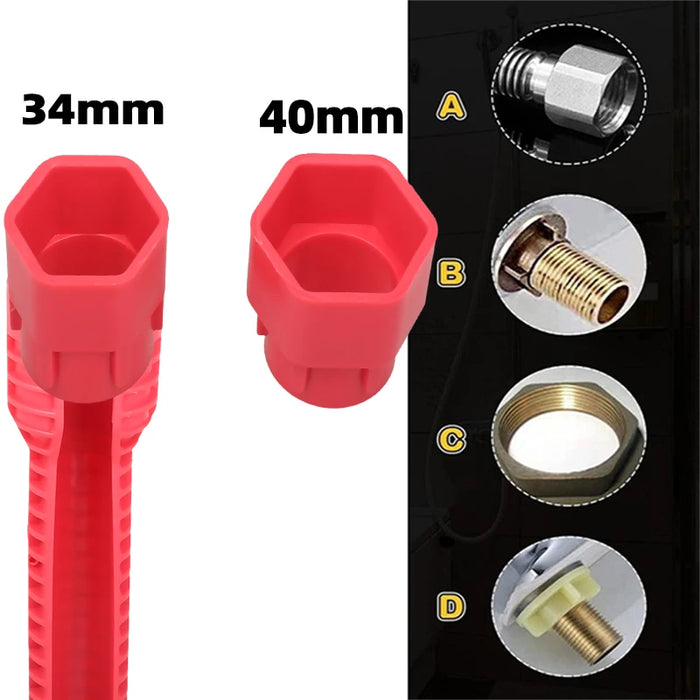 8-in-1-Spültischmischerschlüssel für Installation und Reparatur