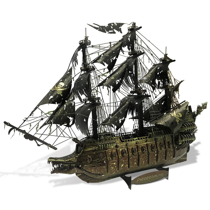 Piececool – Puzzle 3D en métal, modèle hollandais volant, blocs de construction, bateau Pirate, Puzzle pour adolescents, exercice cérébral, jouets DIY