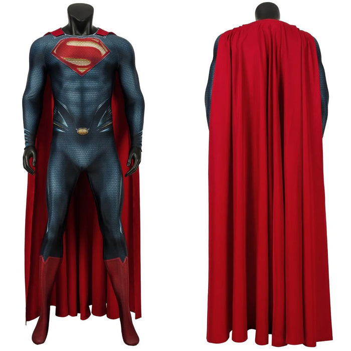 Disfraz de superhéroe de acero para adultos, disfraz de Cosplay de Clark Kent, mono Floral, traje ajustado con estampado 3D de Carnaval y Halloween con capa