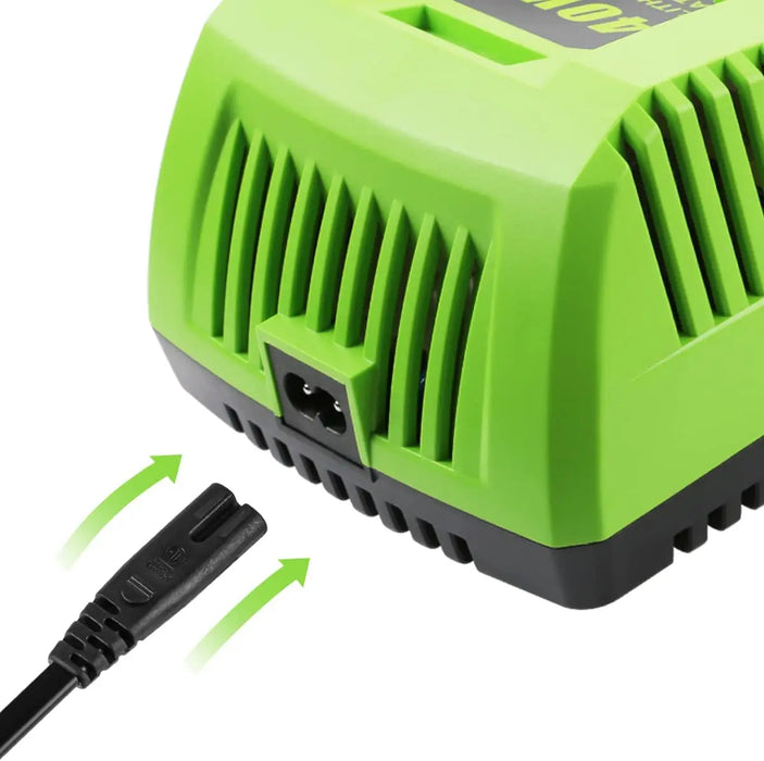 Cargador de repuesto para batería de litio Greenworks 40V 29482 29462 29472 2938302 BAF702 L-300 BAF704 BAF705 G-MAX Tools