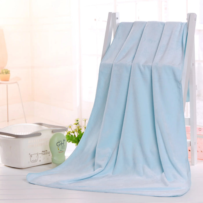 Serviette de bain en microfibre pour sécher les cheveux, serviette de sport douce et épaisse et absorbante pour la maison, le nettoyage de la voiture et les salons de coiffure