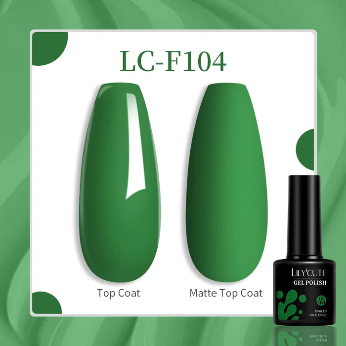 LILYCUTE 129 Farben 7 ml Nagel-Gel-Nagellack – semi-permanente Nagelkunst und Maniküre mit Soak-Off-LED-UV-Gel-Nagellack