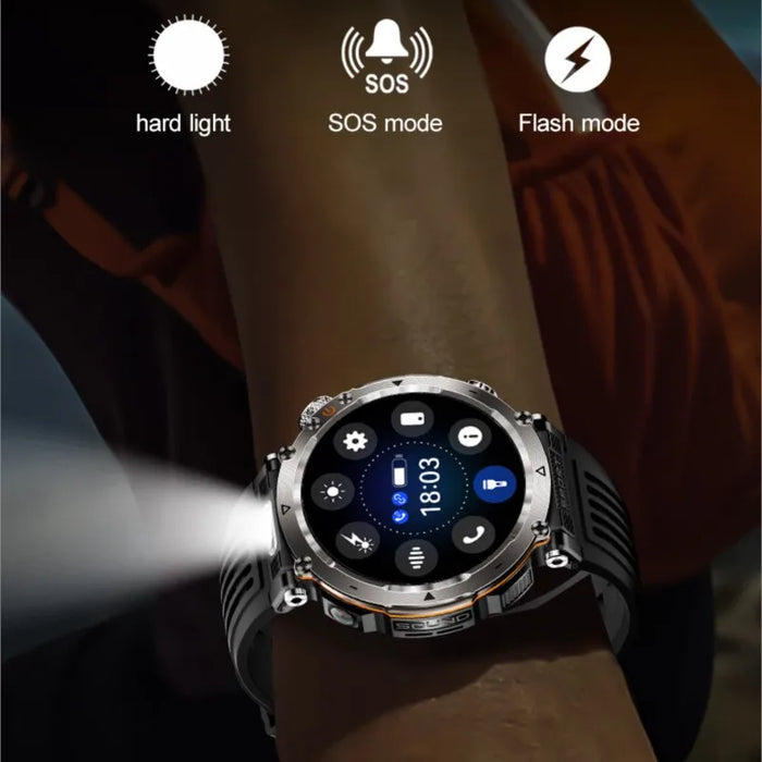 NAMOFOTO New Smartwatch 1.7'' Fashion Watch for Men and Women with Fitness Functions and LED Light