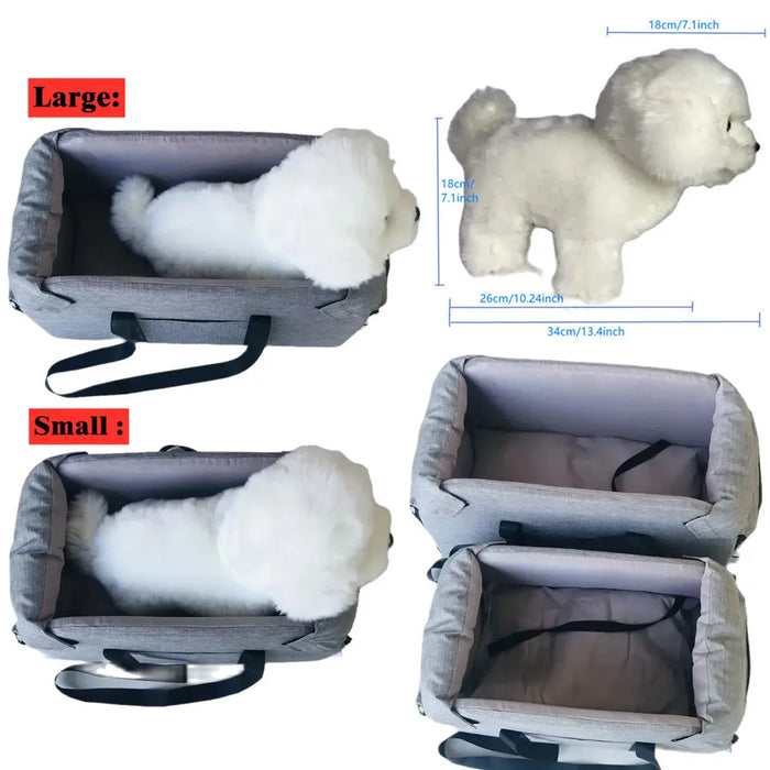 Siège d'auto pour chiens - Lit pour chien portable pour petits chiens et chats, sac de sécurité pour voyage, accessoires pour chiens