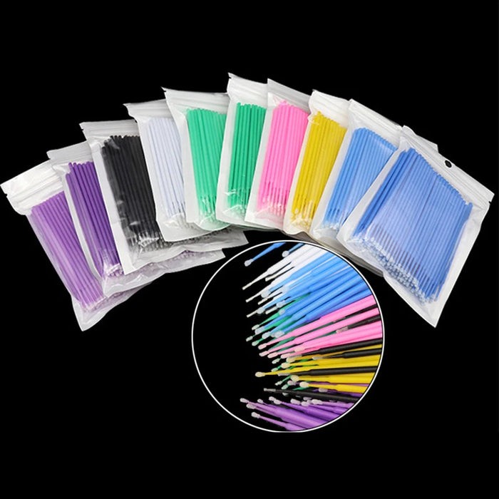 100pcs Disposable Micro Brushes for Car Paint - Perfect for Detail Work and Precision Repairs