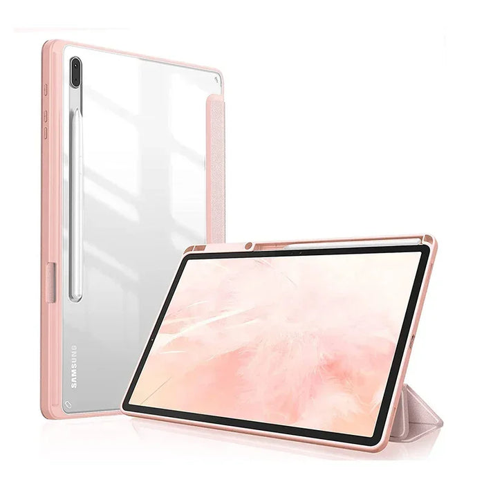 Funda con portalápices para Samsung Galaxy Tab S9 FE 11 Plus 12,4 pulgadas 2023 - Carcasa protectora para Tab A9 S9 S8 S7 11" Plus 12,4"