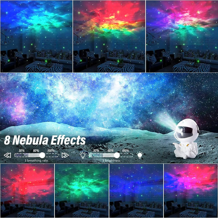 Astronaut Star Projector with LED Starry Sky Night Light for Kids' Rooms and Home Decor