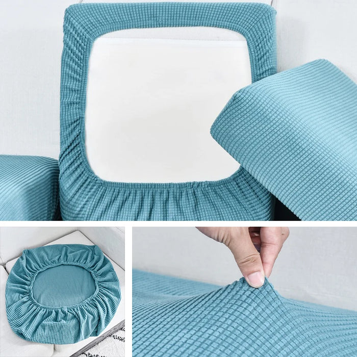 Housse de canapé élastique en jacquard - Protection pour salon, amovible et lavable 1 pièce