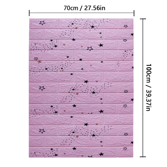 Panneaux muraux inspirés de la brique 3D – Papier peint imperméable 70 cm x 1 m pour fond décoratif de la maison