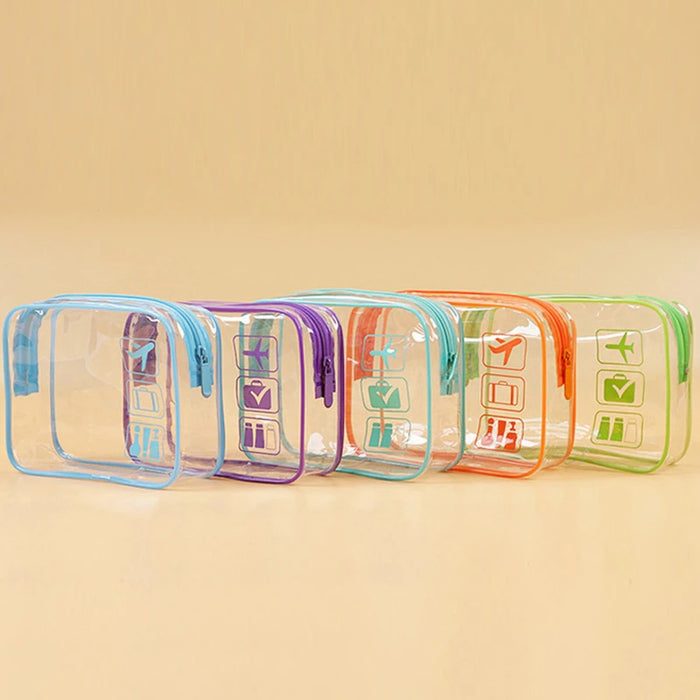 Transparent Makeup Case with Zipper - Waterproof Travel Case for Makeup and Toiletries