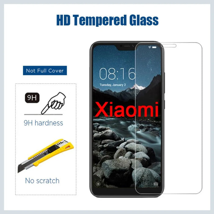 Pack de 2 protections en verre trempé pour Xiaomi Mi 10T lite pro, Mi9 lite, 9 SE et plusieurs autres modèles