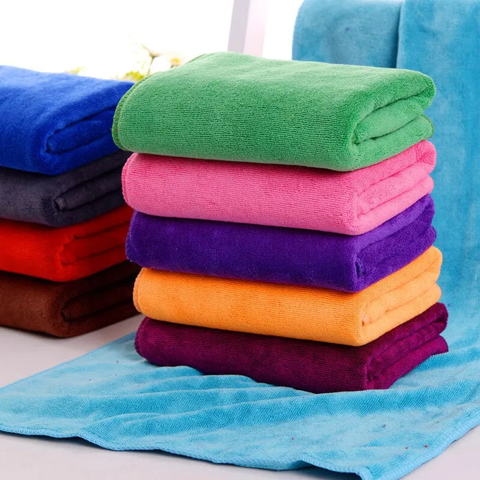 Serviette de bain en microfibre pour sécher les cheveux, serviette de sport douce et épaisse et absorbante pour la maison, le nettoyage de la voiture et les salons de coiffure