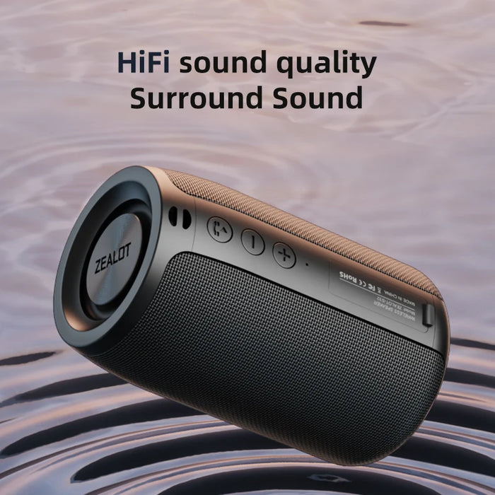 ZEALOT S32 Mini haut-parleur Bluetooth Portable caisson de basses HIFI haut-parleur sans fil avec Support Radio FM TF, TWS, USB